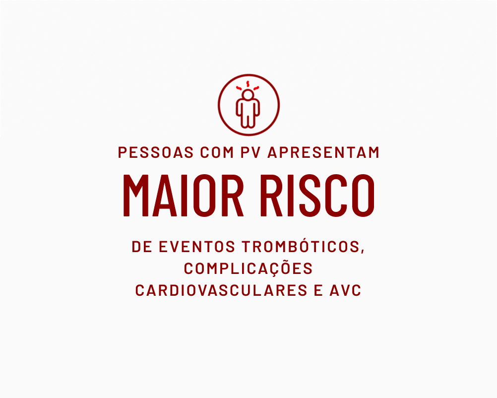 Pessoal com PV apresentam maior risco de eventos trombóticos